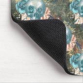 Roses met blauw en roze muismat (Hoek)
