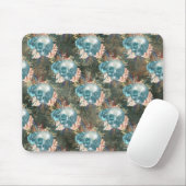 Roses met blauw en roze muismat (Met muis)