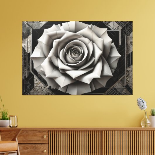 Roses of Fractured Light Canvas Afdruk (Insitu (Woonkamer))