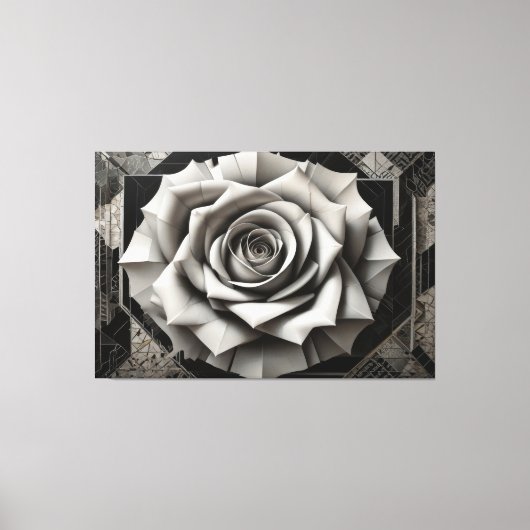 Roses of Fractured Light Canvas Afdruk (Voorkant)