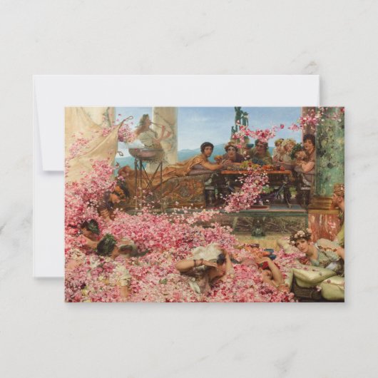 Roses of Heliogabalus by Lawrence Alma-Tadema Bedankkaart (Voorkant)