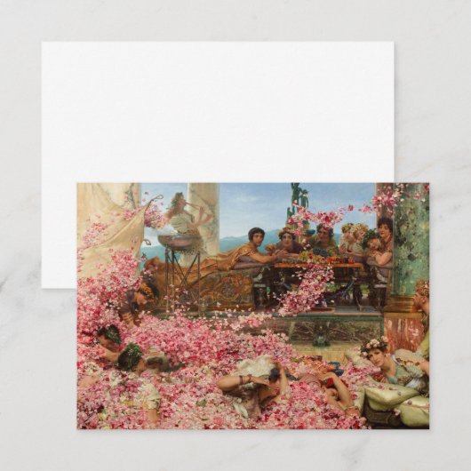 Roses of Heliogabalus by Lawrence Alma-Tadema Bedankkaart (Voorkant / Achterkant)