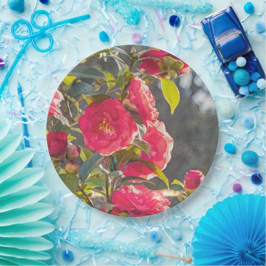 Roses papieren bordje (Feest)