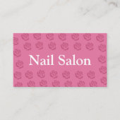 Roses Patroon - Nagelstudio Visitekaartje (Voorkant)