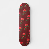 Roses Pattern Skateboard (Voorkant)