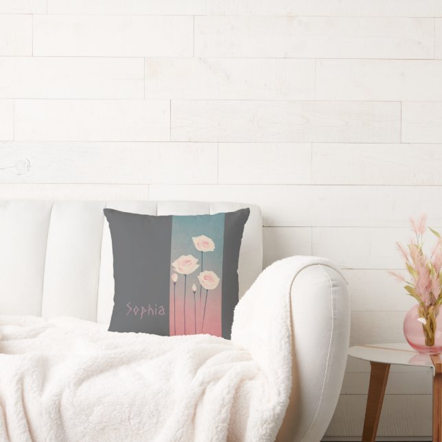 Roses, personalized kussen (Bank)