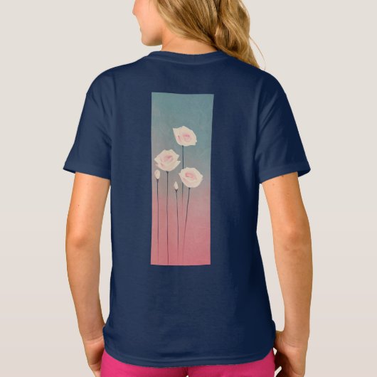 Roses, personalized t-shirt (Achterkant)