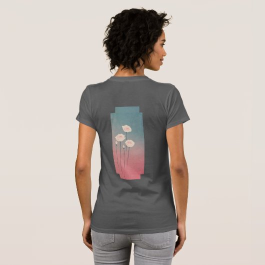 Roses, personalized t-shirt (Achterkant volledig)