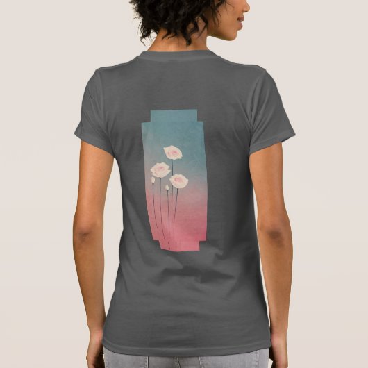 Roses, personalized t-shirt (Achterkant)