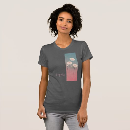 Roses, personalized t-shirt (Voorkant volledig)