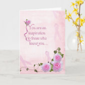 Roses & Ribbons Kaart (Gele Bloem)