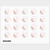 Roses Ronde Sticker (Vel)