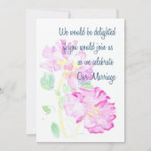 Roses Roses Wedding Uitnodiging (Voorkant)