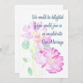 Roses Roses Wedding Uitnodiging (Voorkant / Achterkant)