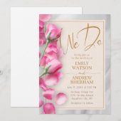 Roses Roses Wedding Uitnodiging (Voorkant / Achterkant)