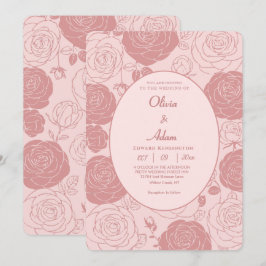 Roses Roses Wedding Uitnodiging