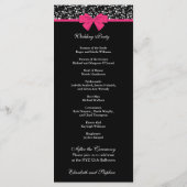 Roses roze roze roze roze roze roze roze roze roze programmakaart (Achterkant)