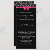 Roses roze roze roze roze roze roze roze roze roze programmakaart (Voorkant / Achterkant)