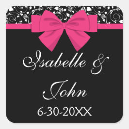 Roses roze roze roze roze roze roze roze roze roze vierkante sticker