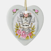 Roses RX Mortel Stampot Keramisch Ornament (Rechts)