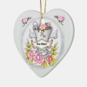 Roses RX Mortel Stampot Keramisch Ornament (Links)