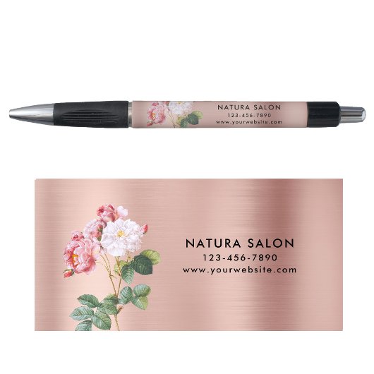  Roses Salon Business Promo Roos Gold Pen