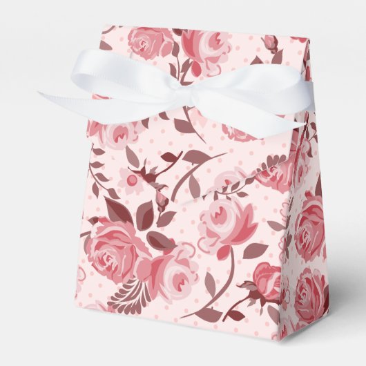 Roses Tent Favor Box Bedankdoosjes (Voorkant Zijde)