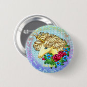 Roses Unicorn speld Ronde Button 5,7 Cm (Voorkant /achterkant)