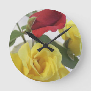 Roses van rood of geel ronde klok