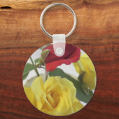 Roses van rood of geel sleutelhanger (Voorkant)