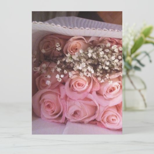 Roses verzoeken kaart (Staand voorkant)