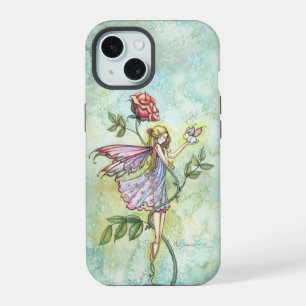 Rose's Vriend Fee- en Konijn Fantasy Kunst iPhone 15 Case