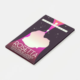 Rosetta & Philae Lander ruimte kunst. Post-it® Notes