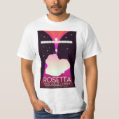 Rosetta & Philae Lander ruimte kunst. T-shirt (Voorkant)