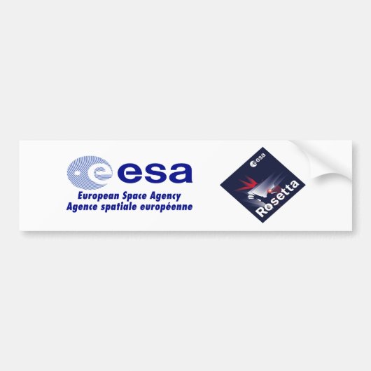 Rosetta Spacecraft Bumpersticker (Voorkant)