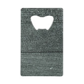 Rosetta Stone Ancient Egyptische hiërogliefen Creditkaart Flessenopener (Voorkant)