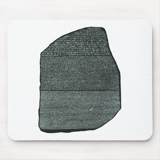 Rosetta Stone Ancient Egyptische hiërogliefen Muismat (Voorkant)