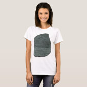 Rosetta Stone Ancient Egyptische hiërogliefen T-shirt (Voorkant volledig)