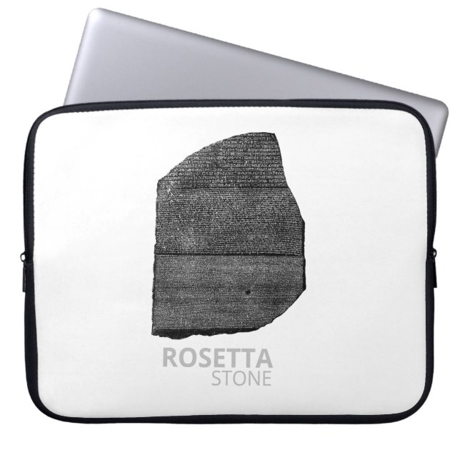 Rosetta Stone Farao tolk sleutel Laptop Sleeve (Voorkant)