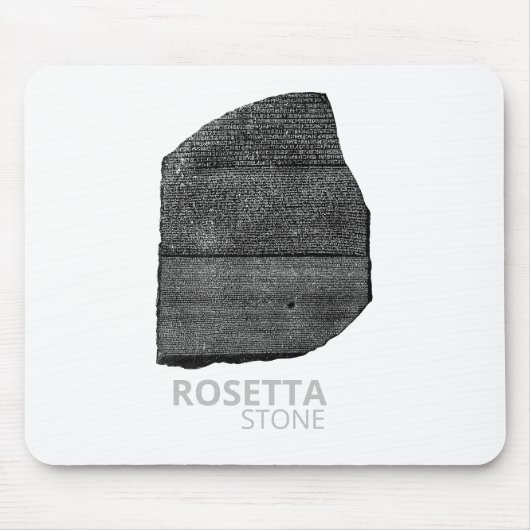 Rosetta Stone Farao tolk sleutel Muismat (Voorkant)