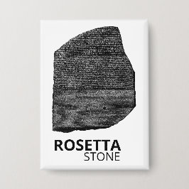 Rosetta Stone: Hiëroglief Oud Egypte Taal Button