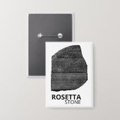 Rosetta Stone: Hiëroglief Oud Egypte Taal Button (Voorkant / Achterkant)
