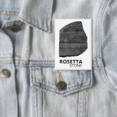 Rosetta Stone: Hiëroglief Oud Egypte Taal Button (Insitu)