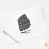 Rosetta Stone: Hiëroglief Oud Egypte Taal Vierkante Sticker (Envelop)