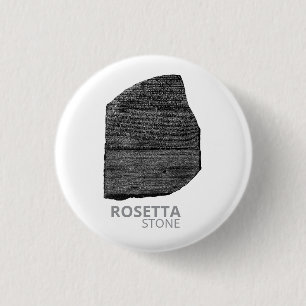 Rosetta Stone: Hiëroglief Oud-Egyptische Taal Ronde Button 3,2 Cm