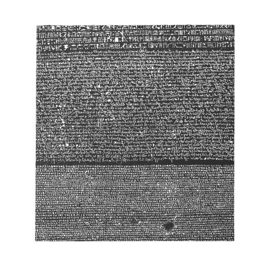 Rosetta Stone Notitieblok (Voorkant)