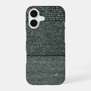 Rosetta Stone Oude Egyptische hiërogliefen iPhone 16 Hoesje