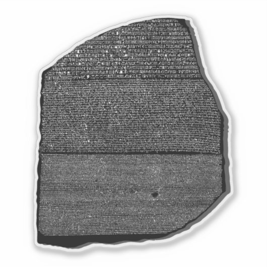 Rosetta Stone Sticker (Voorkant)