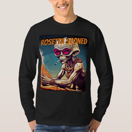 Rosetta Stoned: Onthul kosmische inspiratie T-shirt (Voorkant)