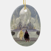 Rosette en Prince Charmant Keramisch Ornament (Achterkant)